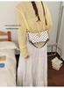 Women's 2026 Spring/Summer Retro Polka Dot Large Capacity Crossbody Shoulder Bag