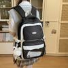 Color Block Student Schoolbag Women's Large Capacity Backpack Computer Bag