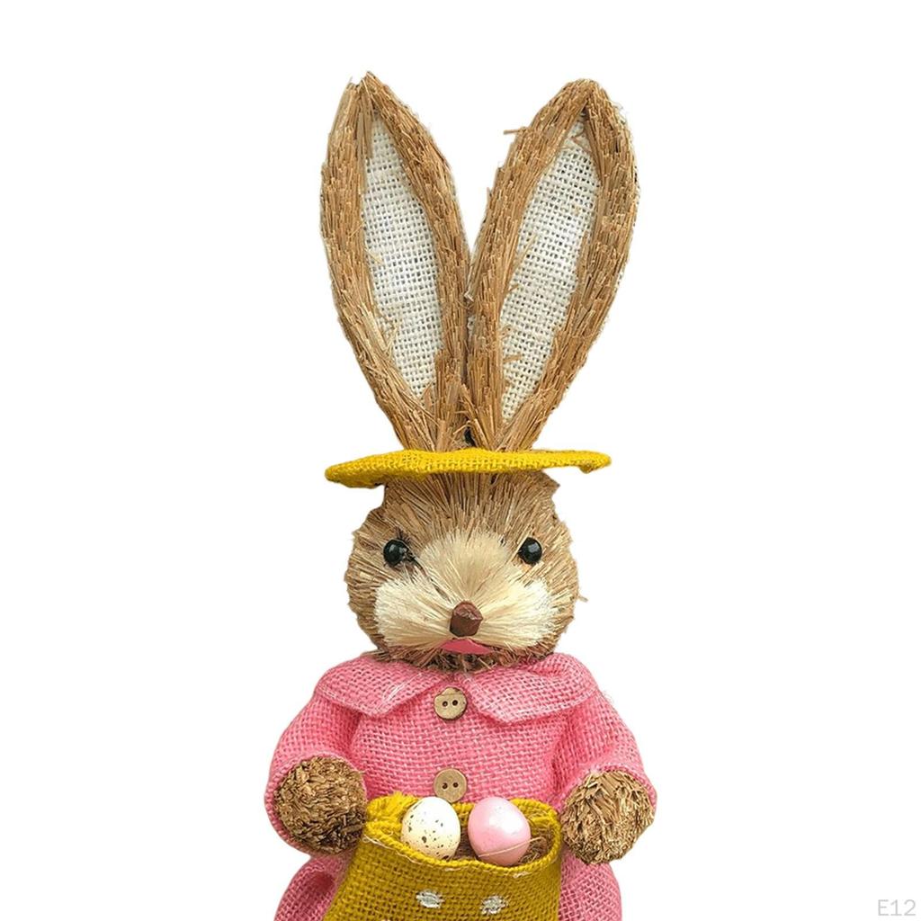 Figurine Bunny Statue Animal Sculpture for Garden Office Party Decoration