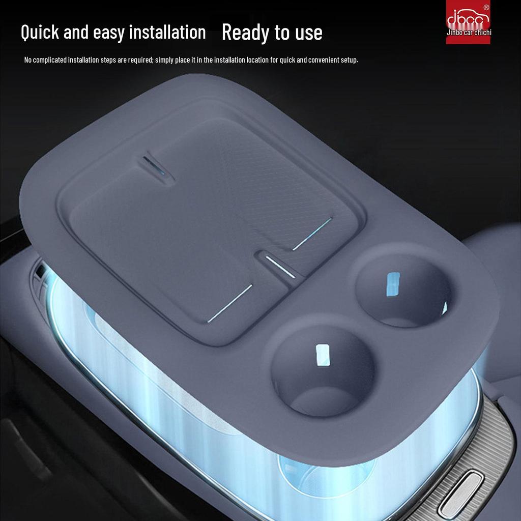 Xiaopeng G7 Center Console Silicone Cup Holder for Wireless Charging Pad Decoration