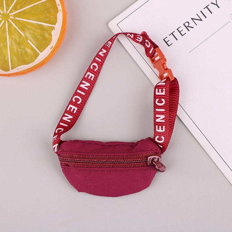 

1:8/12 кукольный домик миниатюрная сумка через плечо из ткани поясная сумка мини кукольная нагрудная сумка на плечо сумка рюкзак кошельки модель декор игрушки красный