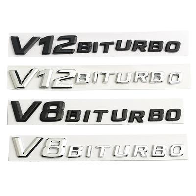 1ks x ABS V8 V12 BITURBO Nálepka s logem na blatník pro E63 CL63 CLS63 G63 ML63 S63 SL63