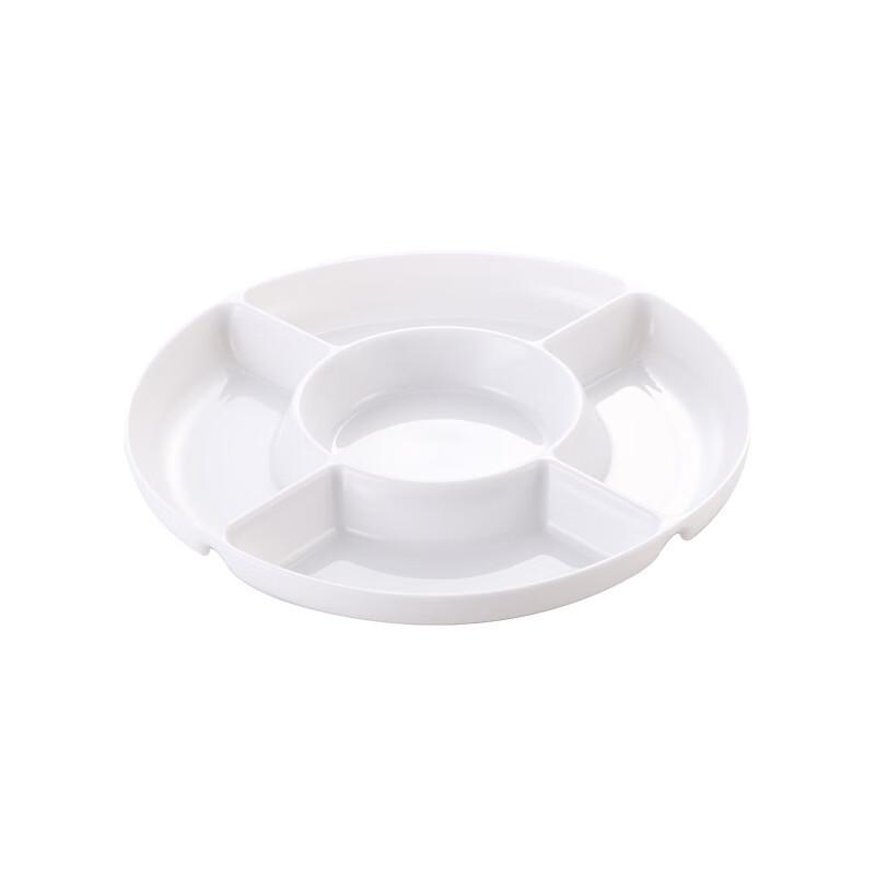 RuHan Wheat Straw Five-Compartment Serving Plate