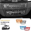 For BMW X1 F48 (2016-) Center Console CD Panel Trim Sticker Anti Scratch Car Interior Tuning Accessories Made of Alcantara