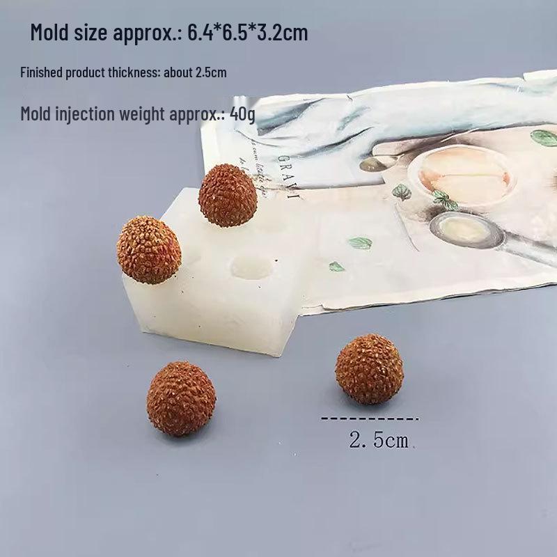 3D Berry Squeeze Mold for Cake & Soap Decorations