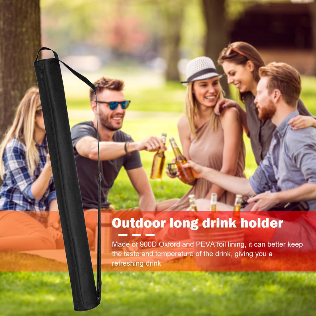 Portable Golf Beer Cooler Bag Large Capacity Insulated Thermal Cooler Shoulder Crossbody Backpack Travel Hiking Organization