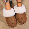 Home Warmth Thickened Autumn Winter Indoor Half Pack Home Cotton Slippers Keep Warm Winter Slippers
