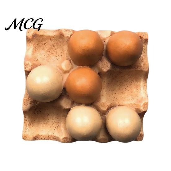 Refrigerator Decor Magnet Simulated Egg Magnet, Resin 3D Decorative Fridge Cartoon Memo Notes Photo Holder for Home Kitchen Office