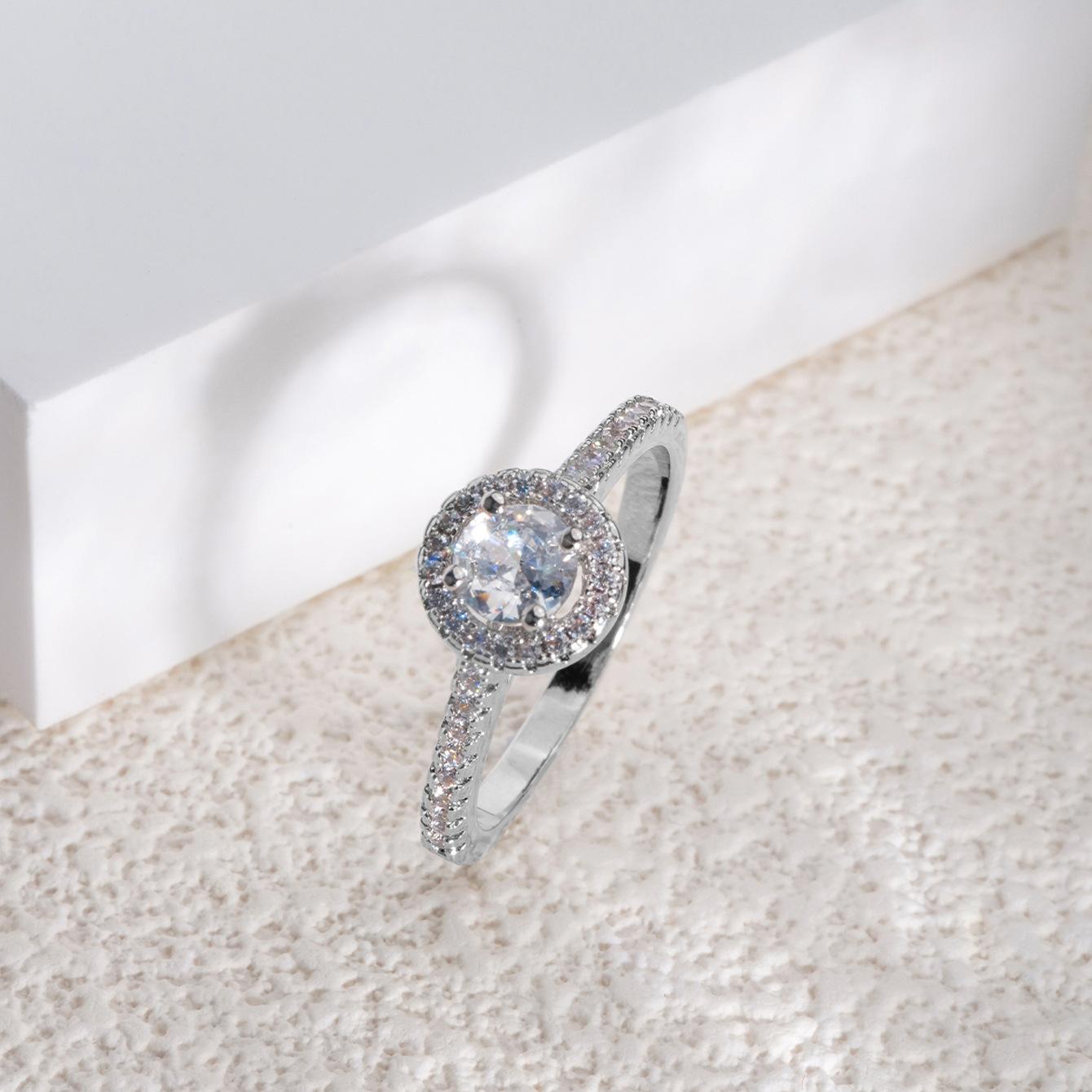 

Европейские и американские кольца из циркона для женщин, модные пары, кольца с натуральным цирконом и бриллиантами No. 10