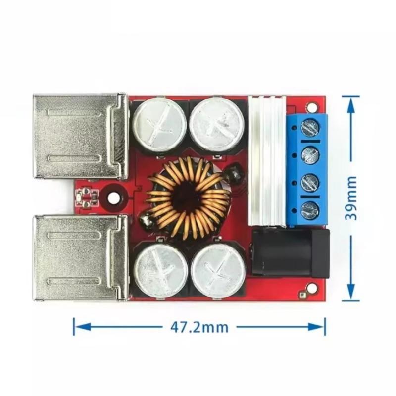 High Current 8A Output Power Transformation Device 4USB Outlet 8V 35V Input To 5V Supply Power Steps down Module