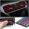 Decorative U-shaped Molded Decorative Strip for Car Air Conditioning Vents, Colored Shiny Decorative Strip for Car Decoration