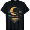 Boho Aesthetic Hippie Celestial Vintage Half Moon Water T-Shirt