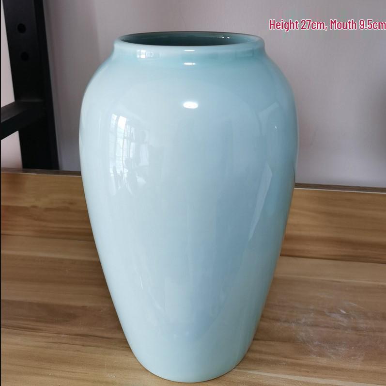 Современная минималистичная керамическая ваза для обеденного стола или ТВ-тумбы