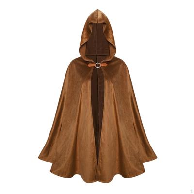 Cloak with Hood for Halloween and Medieval Themes Unisex