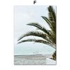 Nordic Landscape Palm Tree Beach Watchtower Wall Nature Art Posters Prints Pictures For Living Room Canvas Painting Home Decor