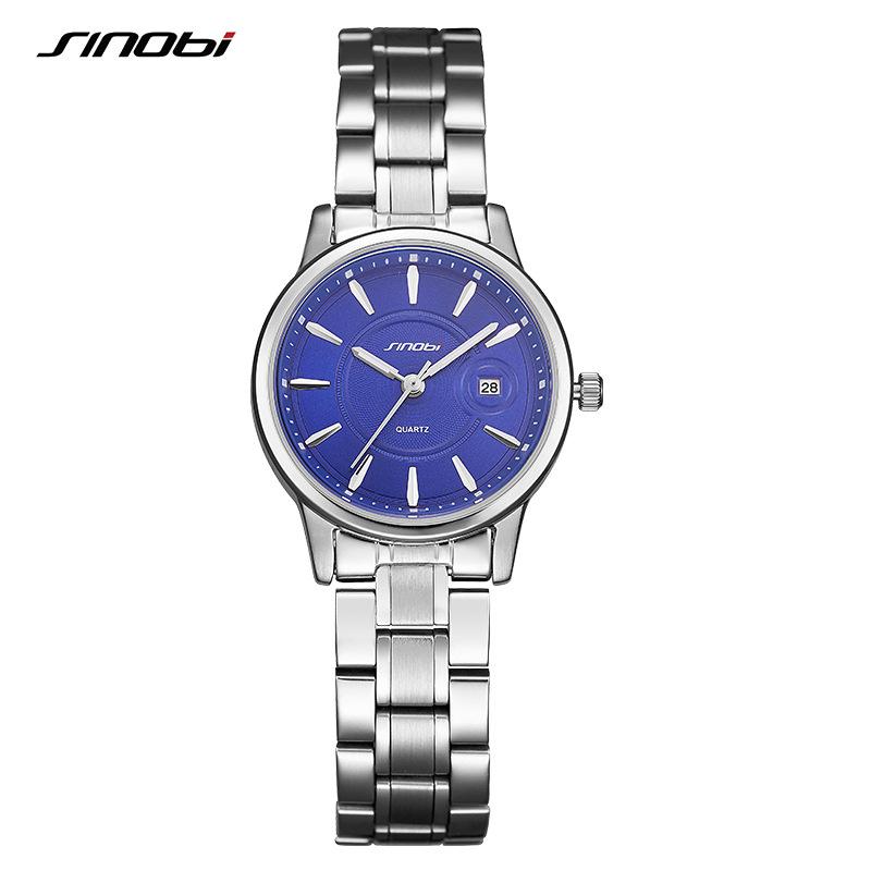 Couple Watch Stainless Steel Business Fashion Simple With Calendar Japanese Movement Watch 1245