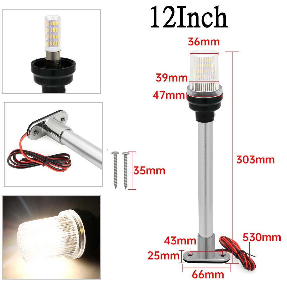 12V/24V Waterproof Navigation Light Boat LED Light for Marine Yacht Fold Down Navigation Anchor Light Sailing Signal Light