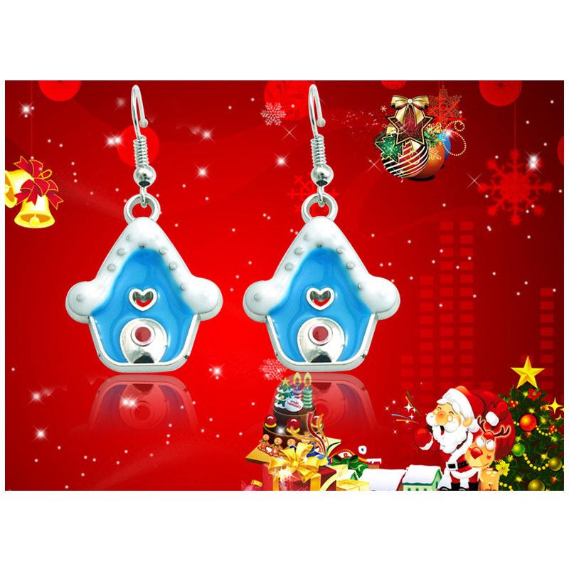 2018 European & American Christmas House Earrings Fashion Jewelry