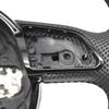 Suitable for A4 B8 A3 8V A4 A5 A7 Q3 Q5 Q7 Black Stitching All Leather Perforated Flat Bottomed Steering Whee