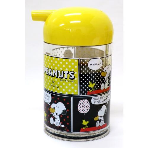 OSK Tabletop Soy Sauce Dispenser, Snoopy and Peanuts Design, 125ml, Approx. 5.7cm Diameter x 10.3cm Height, Drip-Resistant, Made in Japan, TA-11