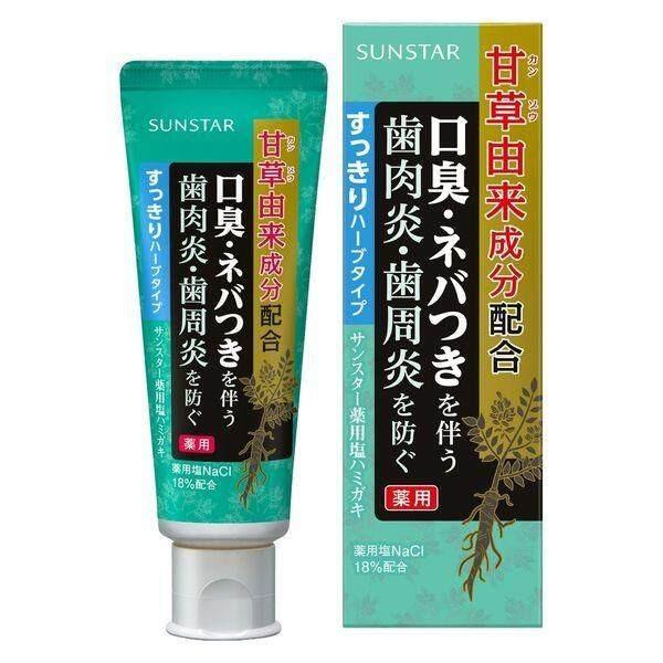 

Sunstar Licorice Based Medicinal Salt Toothpaste Refreshing Herb Type Regular 85g Refreshing Herb