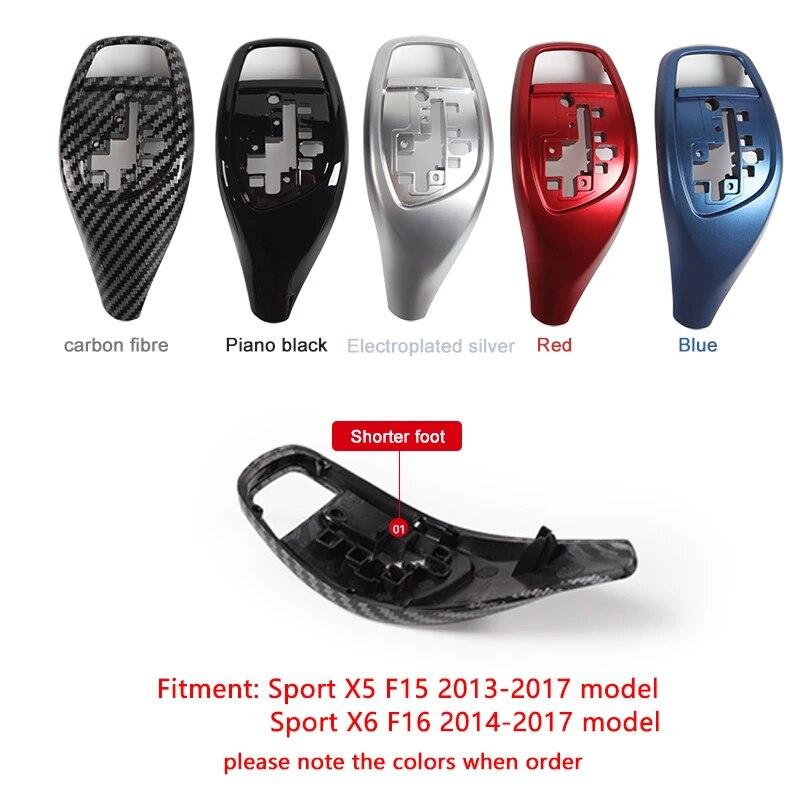 Replacement Gear Shift Cover For BMW F30 F31 F32 F10 3 5 7 Series Shifter Gear Knob Lever Panel Head Cover Sticker