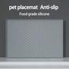 Pet Placemat Cat Dog Drinking Feeding Placemat Feeder Mats Cat Feed Mat Dog Food bowl Mat Silicone Waterproof Pet Bowl Pad