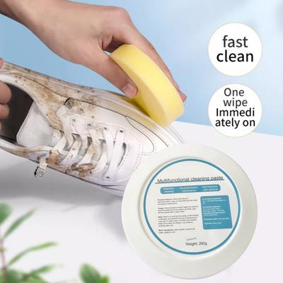 Cremă de curățat pantofi albi Ingrediente sigure Pastă de curățare Aplicator de burete ușor de utilizat