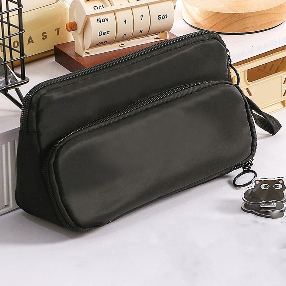 Double-layer Ladder Pencil Case Zipper Stationery Bag Organizer Supplies Kawaii Pencil Bag  School