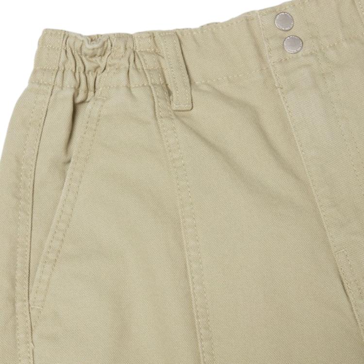 Vans Solid Color Zipper Closure Mid Waist Cargo Pants Women bottoms Khaki VN000GWND3Z1