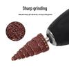 Conical Sandpaper Grinding Head with 6mm Shank Flap Disc and Handle, Polishing Abrasive Cloth Flap Wheel
