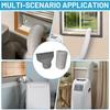 Flat Air Conditioner Exhaust Pipe Adapter Versatile Hose Connector Portable Ac Exhaust Hose Coupler For Mobile Air Conditioner