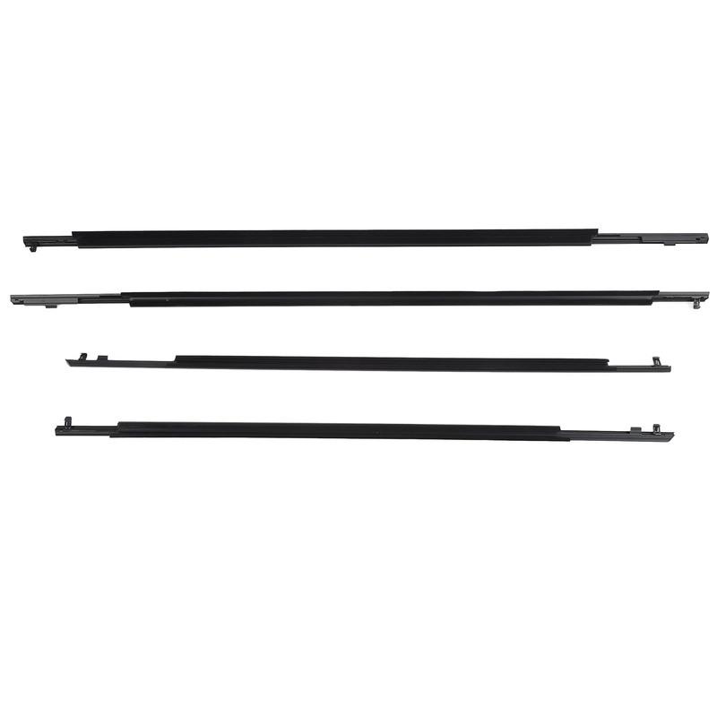 4 Pcs Car Door Belt Moulding Weatherstrips Outside Window Seal Belt 75710-47021 for Toyota Prius 2010 to 2015 75730-47021