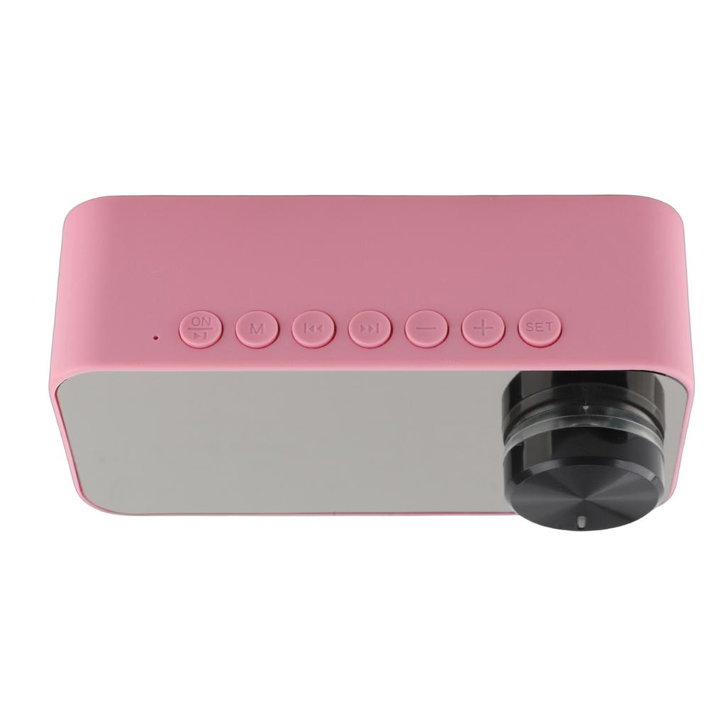 Wireless Speaker Multifunction Noise Cancelling Temperature Display Voice Broadcast FM Radio Mirror Alarm Clock