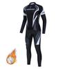 Mens Thermal Fleece Cycling Set Long Sleeve Jersey Pants Mountain Road Bike Winter Ride