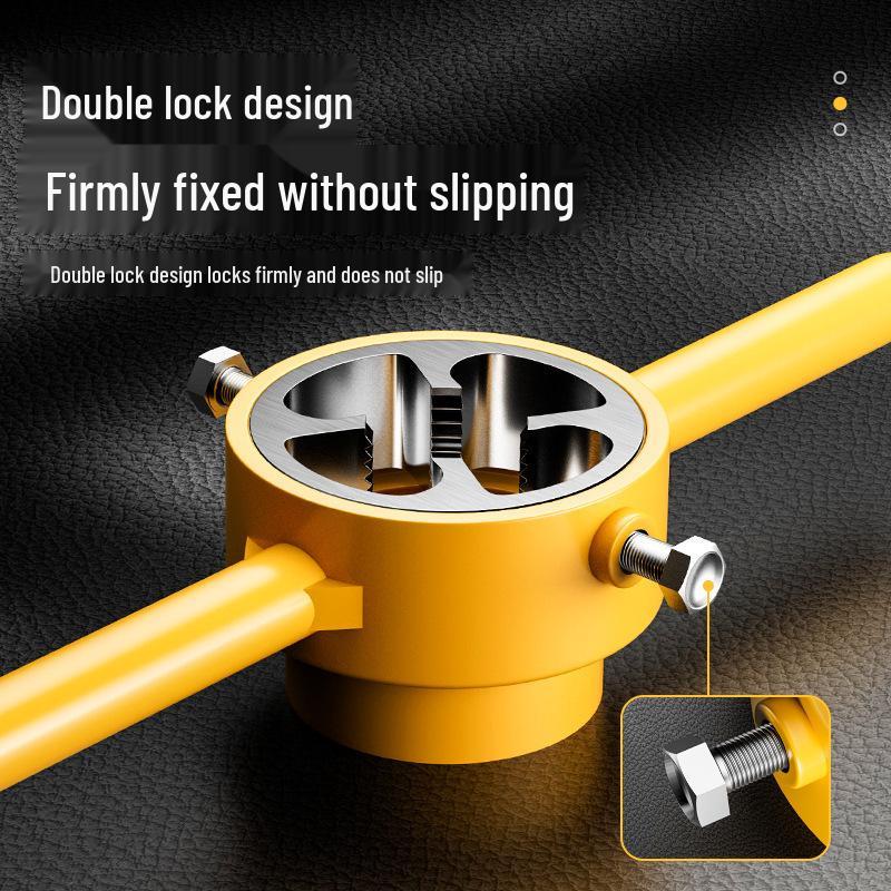 Set de 6 filiere PVC pentru țevi de apă, pentru filetare ușoară (1/2", 3/4", 1")