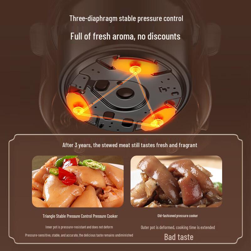 Midea 4L Electric Pressure Cooker CN Plug (adapter Included)