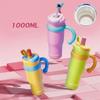 Leak Proof Outdoor Insulated Mug Creative Stainless Steel Vacuum Flask Cold Beverages Cups  Office
