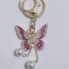 Butterfly Rhinestone Tassel Keychain: Elegant Pendant Gift for Women