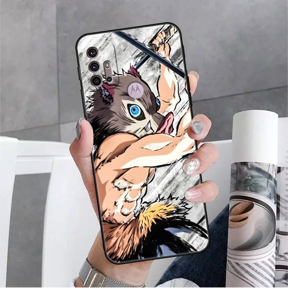 Dämon Slayer Anime Fall Für Motorola G30 G9 Spielen G82 G52 G60 G8 G9 Power G50 One Fusion Edge 30 20 schwarz Weiche Telefon Capas
