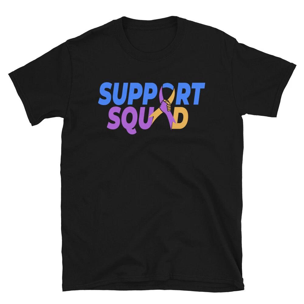 Bladder Cancer Support Squad Fight Bladder Cancer Awareness Unisex T-Shirt XL