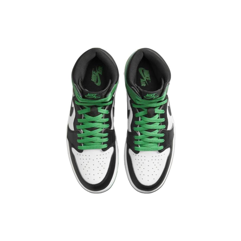 Air Jordan 1 Retro Yüksek OG Şanslı Yeşil Unisex Spor Ayakkabı Siyah Beyaz DZ5485-031
