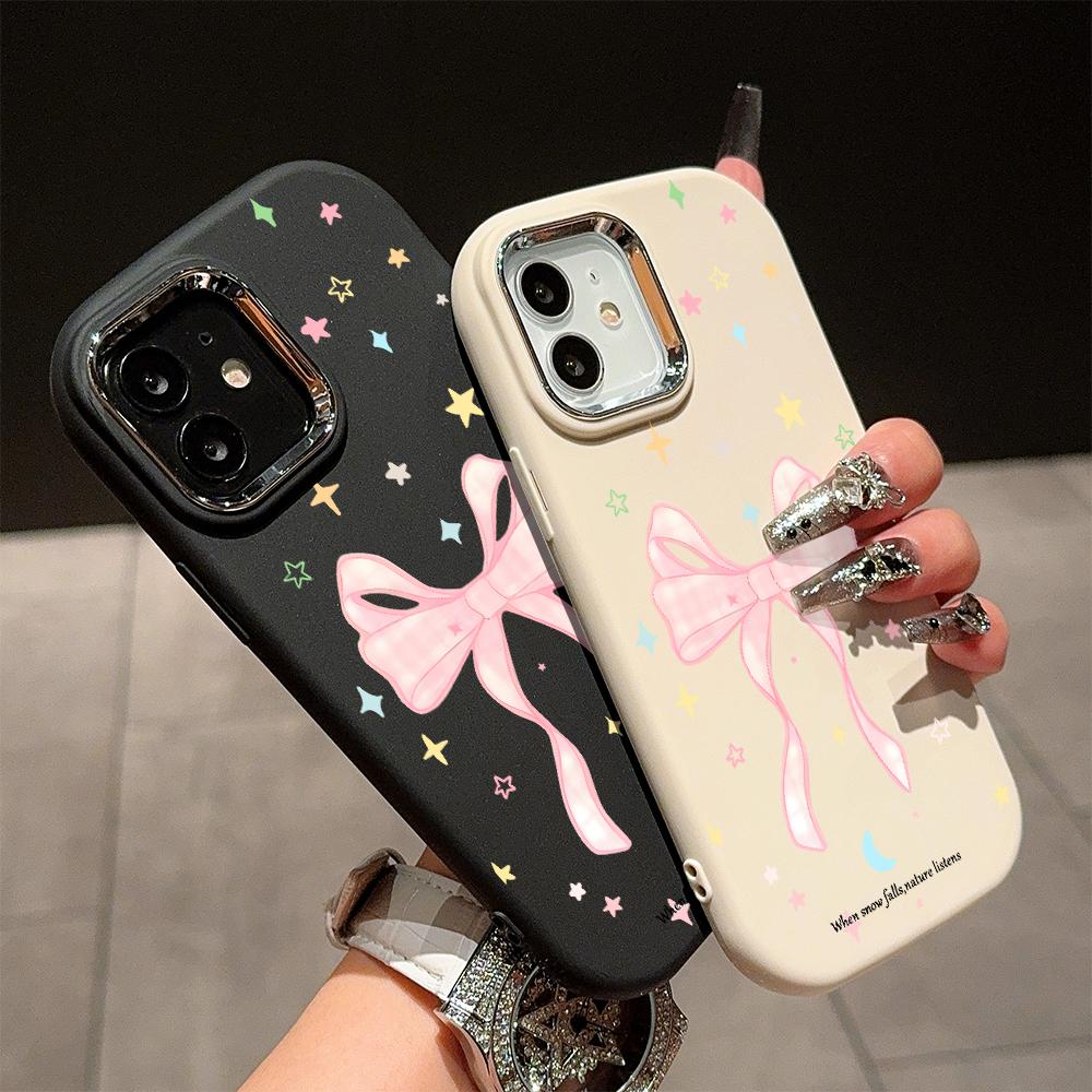 For OPPO A16 A38 A57 A58 A74 A78 A98 Reno8T Reno13F Realme C25S C53 C65 Cartoon Black Cat Silver Edge Soft Liquid Silicone Protective Casing