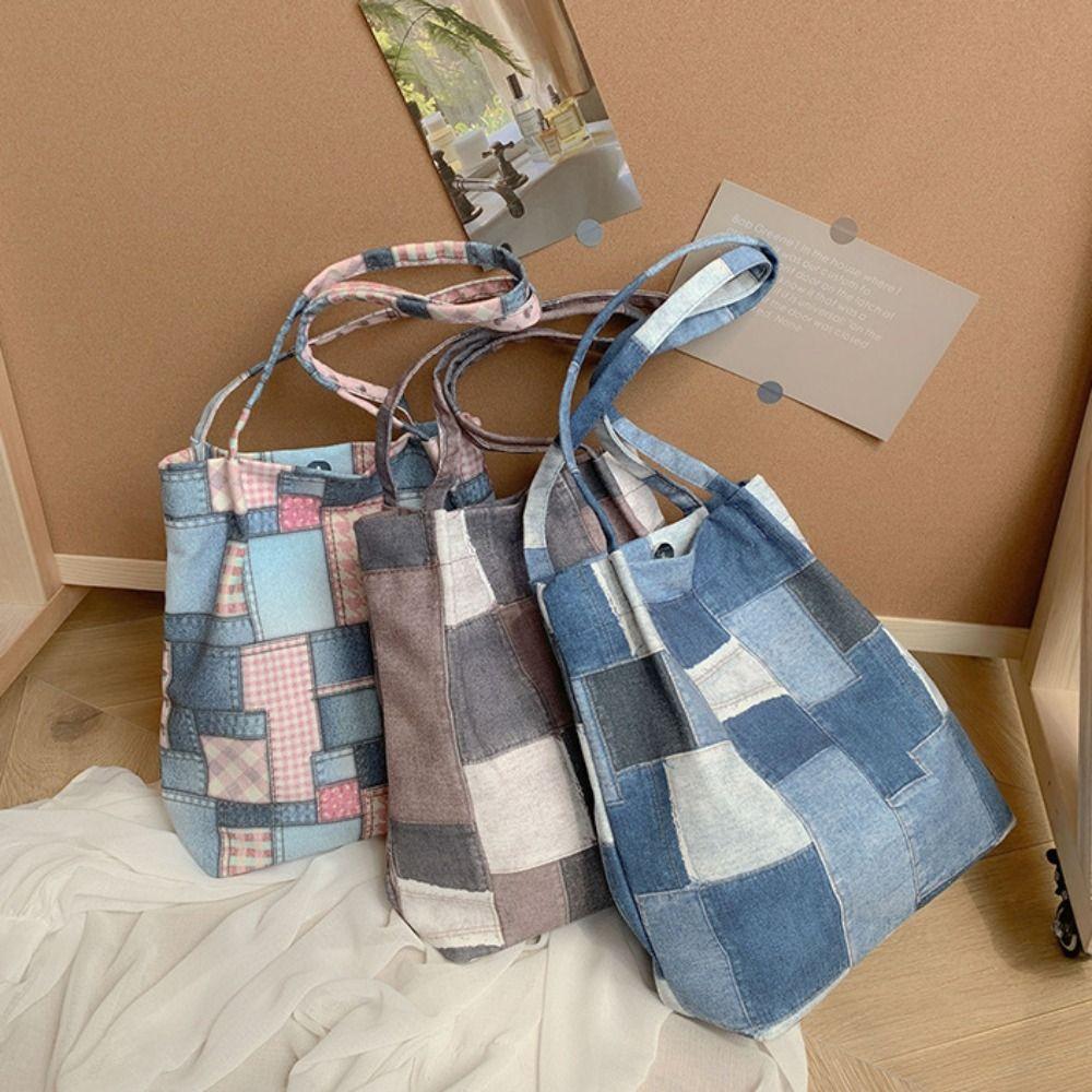 

Джинсовые сумки на ремне, повседневные сумки-тоут, модная сумка для хранения