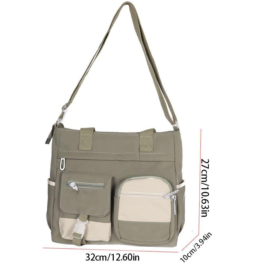 Harajuku Student School Bag Academy Style Japanese Shoulder Bag Casual Canvas Tote Bag  Travel