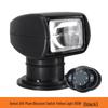 Rotatable Marine Remote Searchlight 12V/24V Xenon Halogen for Yachts & Speedboats - Super Bright Floodlight