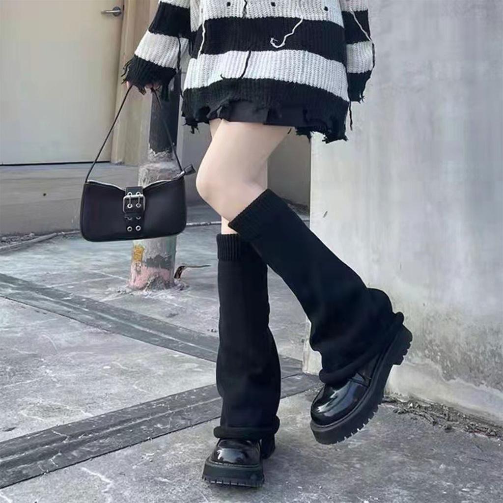 JK Socks Jk Stocking Lolita Leg Warmer Socks Slouch Socks Women Print Leg Warmer Punk Lolita Knee Socks Gothic Long Sock
