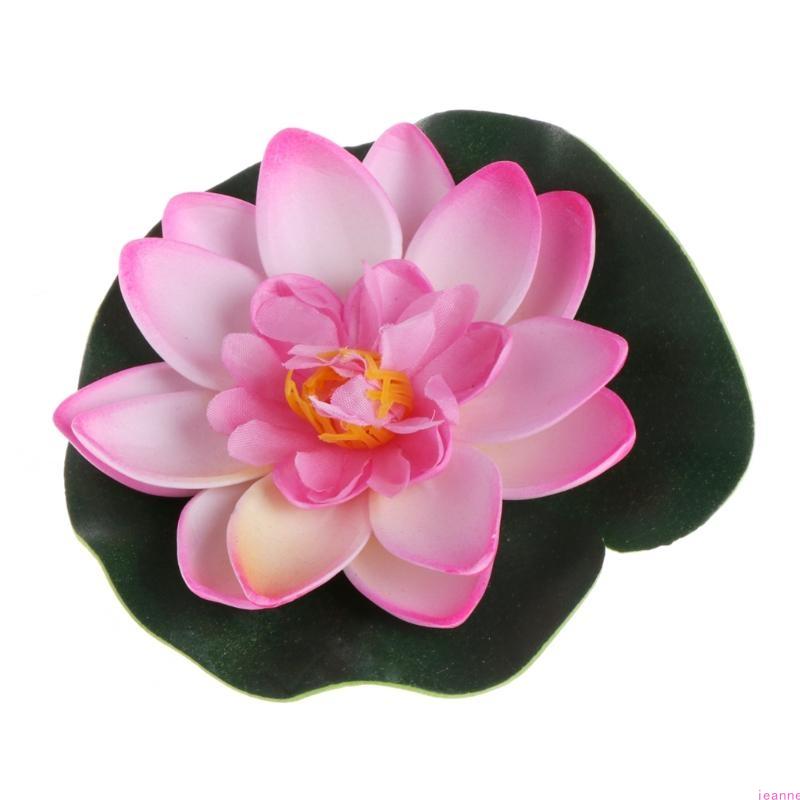 Artificial Fake Floating Flowers Lotus Water Lily Plants Garden for Tank Pond