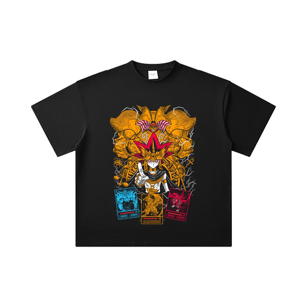 260 GSM Double Yarn 32 Count 100% Cotton Yu-Gi-Oh V1 Exodia Print Unisex Heavy Cotton T Shirt