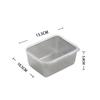 Thickened Stainless Steel Fresh-keeping Box Rectangular Square Plate Buffet Deepened Tray Fast Food Dish with Covered Square Box